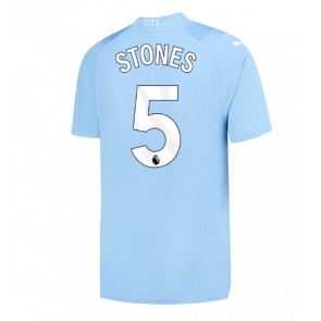 Manchester City John Stones #5 Koszulka Podstawowych 2023-24 Krótki Rękaw